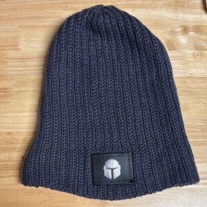 Love Your Melon x Star Wars Charcoal Mandalorian Beanie with Patch